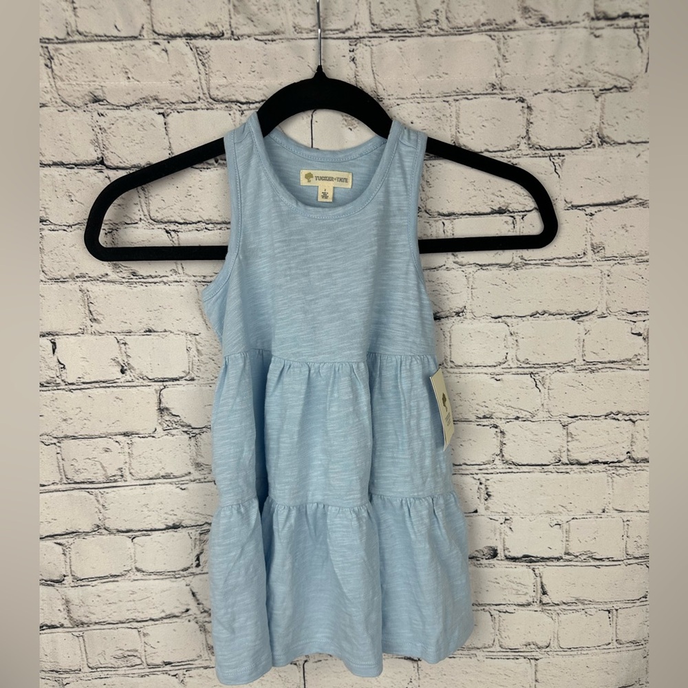 NWT Tucker and Tate Girls Light Blue Tiered Sleeveless Dress